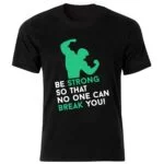 خرید تیشرت بدنسازی طرح بازو(تم سفید سبز)