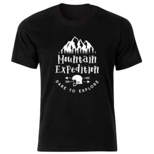 تیشرت طرح کوه و اسکلت