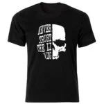 چاپ تیشرت اسکلت و متن