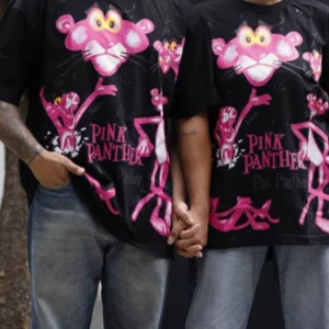 تیشرت پلنگ صورتی زنانه