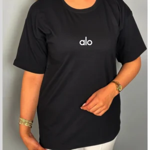 تیشرت باکسی فول پنبه طرح ALO