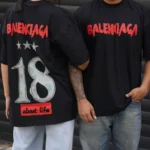 تیشرت طرح 18 سه ستاره Balenciaga