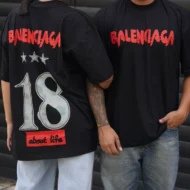 تیشرت طرح 18 سه ستاره Balenciaga