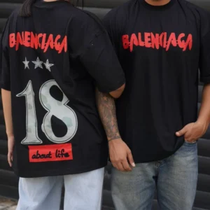 تیشرت طرح 18 سه ستاره Balenciaga