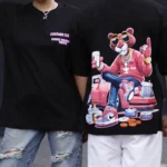 تیشرت خاص پلنگی صورتی و ماشین